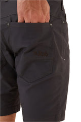 Rab Men's Radius Shorts in Black (styling reference) - Back