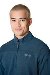 Rab Men's Ryvoan Pull-On in Tempest Blue - collar detail