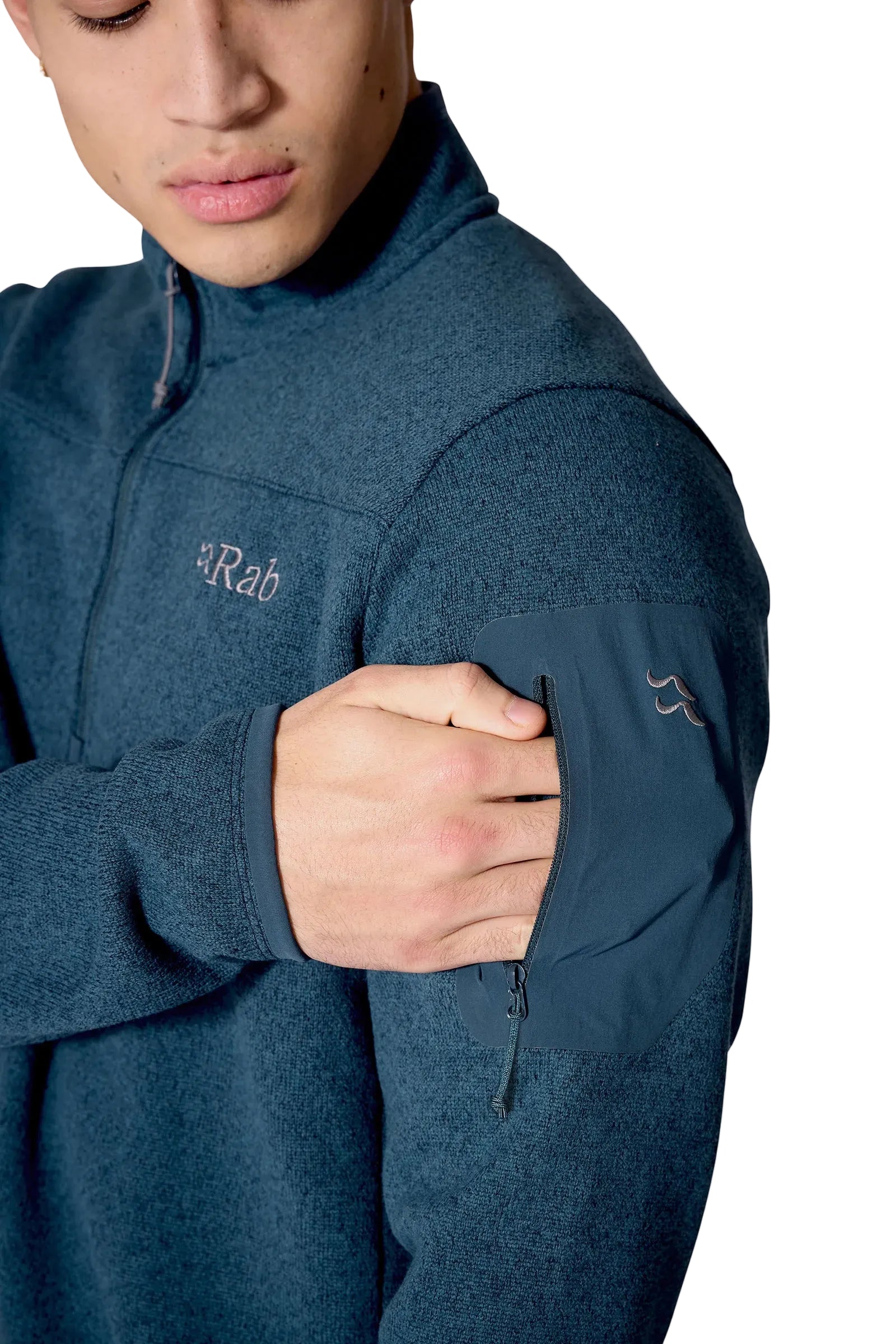 Rab Men's Ryvoan Pull-On in Tempest Blue - cuff detail