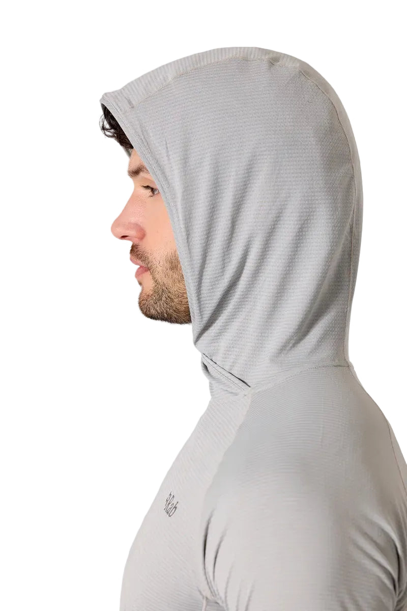 Rab Men's Sonic Hoody - Worn Hood Up Side
