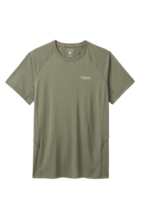 Rab Men's Sonic Tee in Light Khaki - front