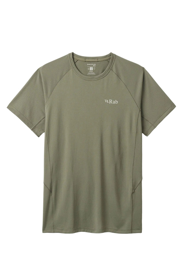Rab Men's Sonic Tee in Light Khaki - front