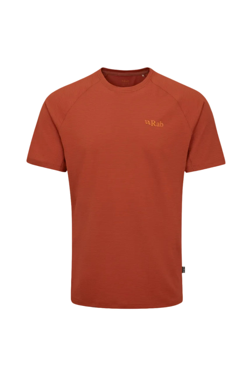 Rab Men's Sonic Tee in Red Clay - front