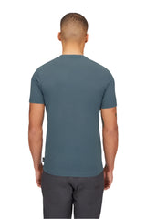 Rab Men's Stance Alpine Peak Tee in Orion Blue - worn, back