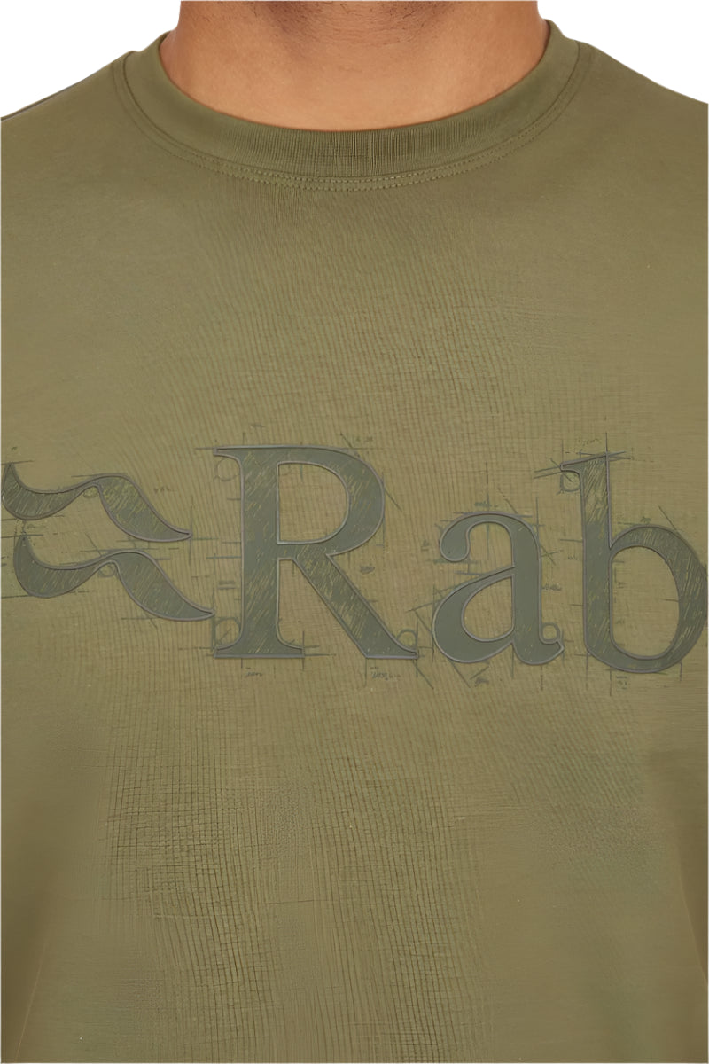 Rab Men's Stance Tech Sketch Tee - Logo Detail