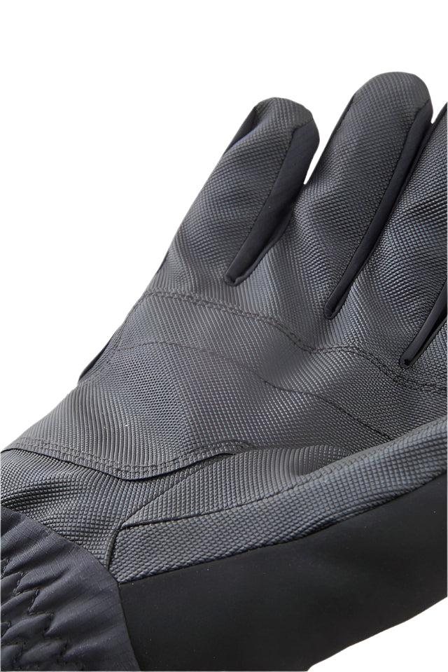 Rab Men's Storm Waterproof Gloves in Black - fabric texture detail, back of hand