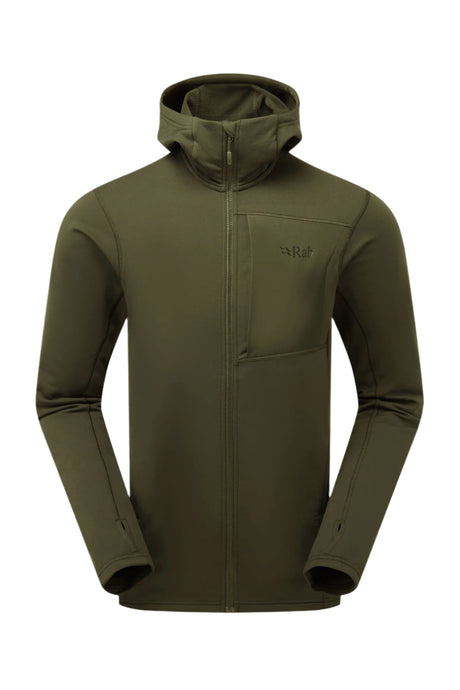Rab Men's Superflux Hoody in Olive - front
