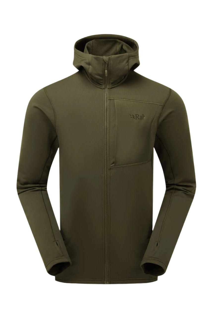 Rab Men's Superflux Hoody in Olive - front