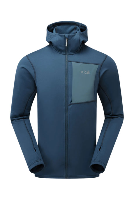 Rab Men's Superflux Hoody in Tempest Blue - front