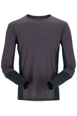 Rab Men's Syncrino Base LS Tee in Graphene - front