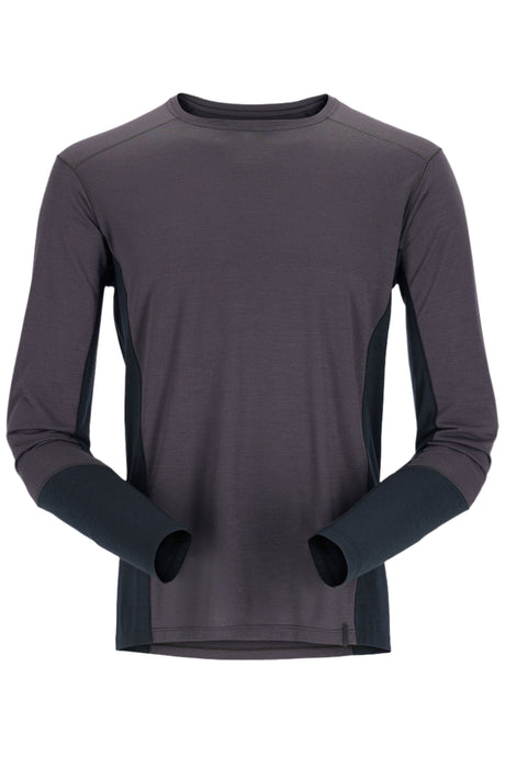 Rab Men's Syncrino Base LS Tee in Graphene - front