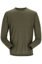 Rab Men's Syncrino Base LS Tee in Olive - front
