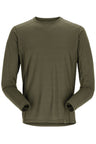 Rab Men's Syncrino Base LS Tee in Olive - front