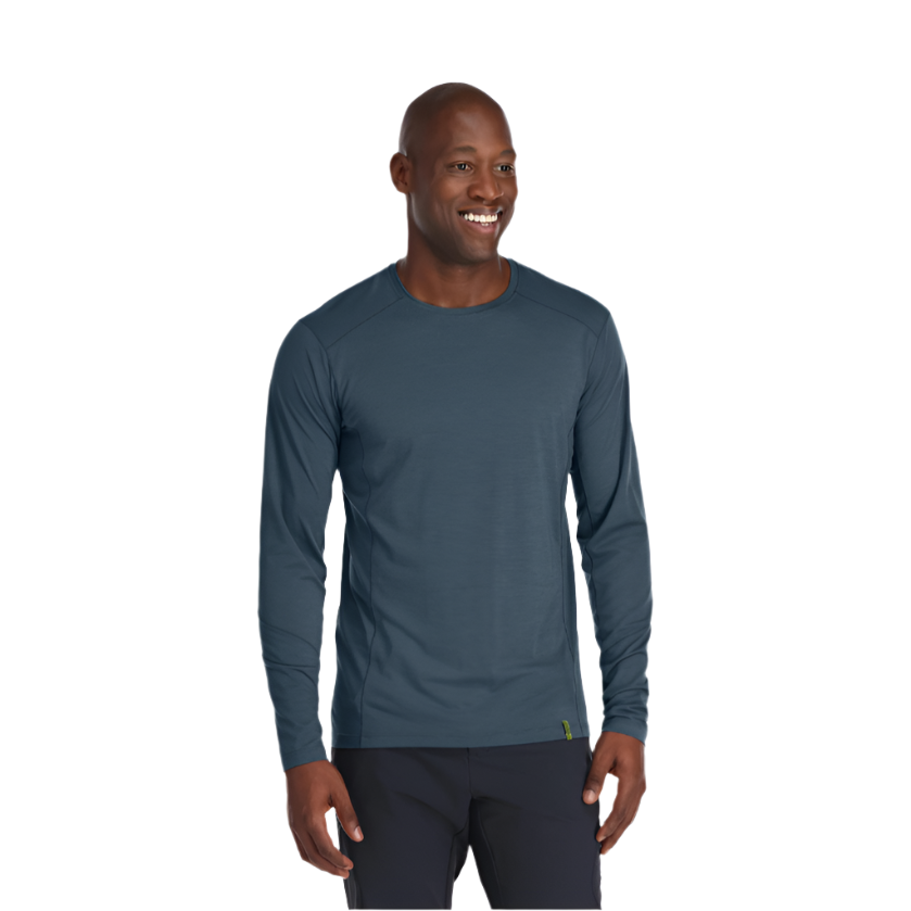 Rab Men's Syncrino Base LS Tee in Reference - front