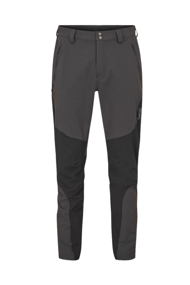 Rab Men's Torque Mountain Pants in Anthracite/Black - front