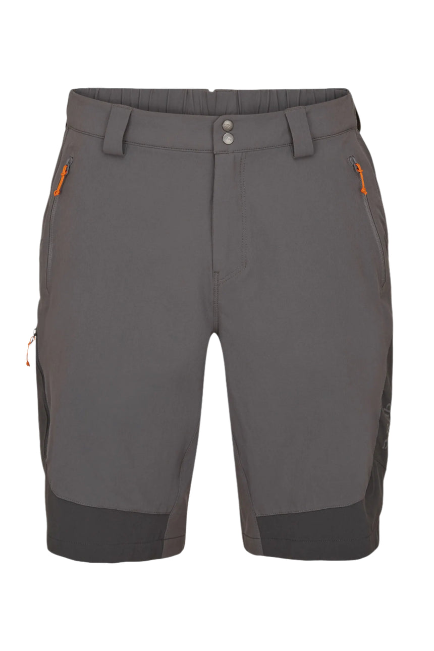 Rab Men's Torque Mountain Shorts in Graphene/Anthracite - Outdoor Action