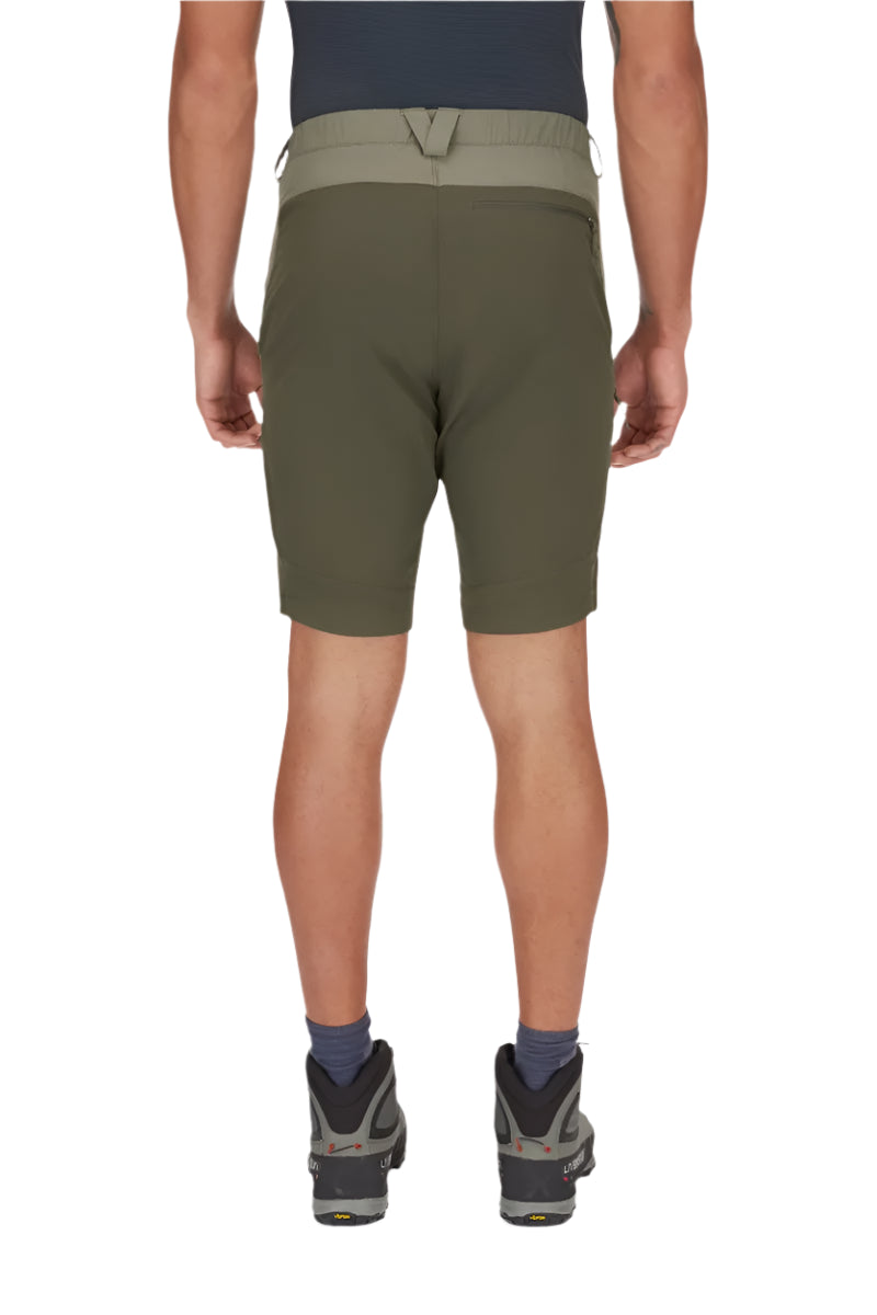 Rab Men's Torque Mountain Shorts - model back view - Outdoor Action