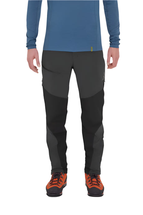 Rab Men's Torque Winter Pants in Black - front, worn