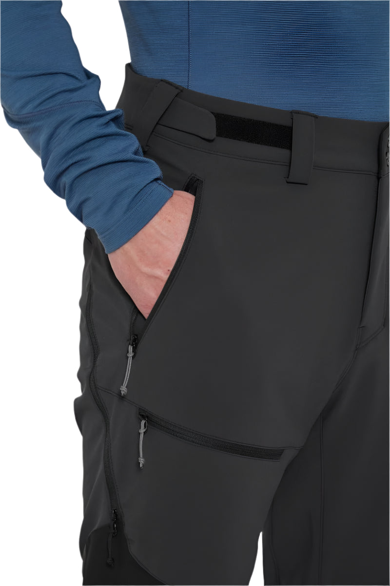 Rab Men's Torque Winter Pants in Black - hip pocket detail