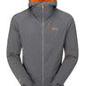Rab Men's Vapour-Rise Summit Jacket in Graphene - Flat