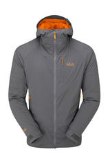 Rab Men's Vapour-Rise Summit Jacket in Graphene - Flat