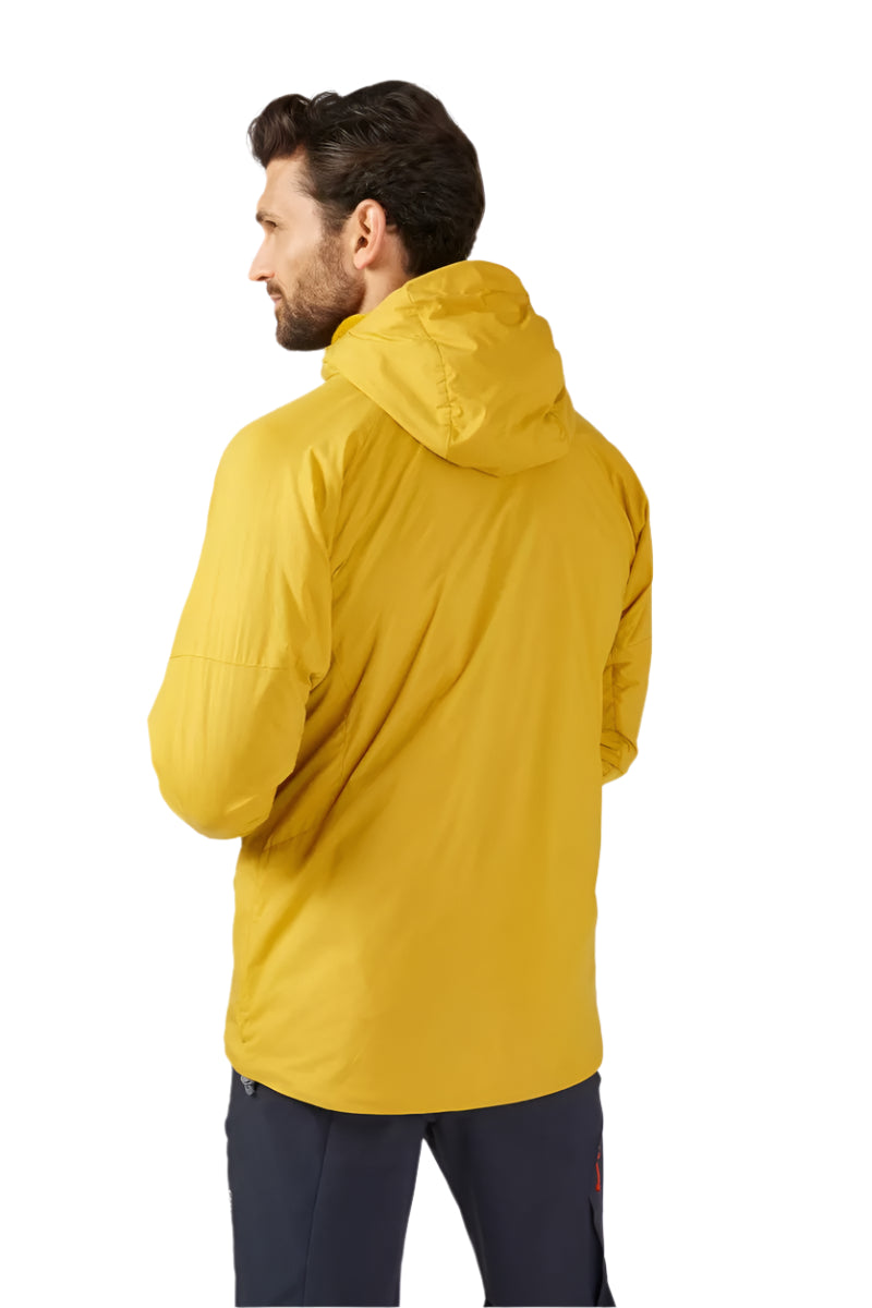 Rab Men's Vapour-Rise Summit Jacket in Sahara (styling reference) - Worn Back