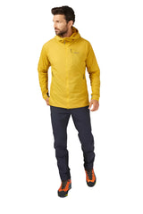Rab Men's Vapour-Rise Summit Jacket in Sahara (styling reference) - Worn Front Full Length