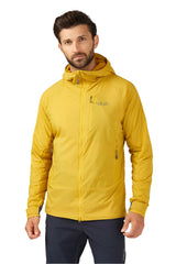 Rab Men's Vapour-Rise Summit Jacket in Sahara (styling reference) - Worn Front