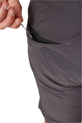 Rab Men's Venant Shorts in Anthracite - Brush Pocket Detail