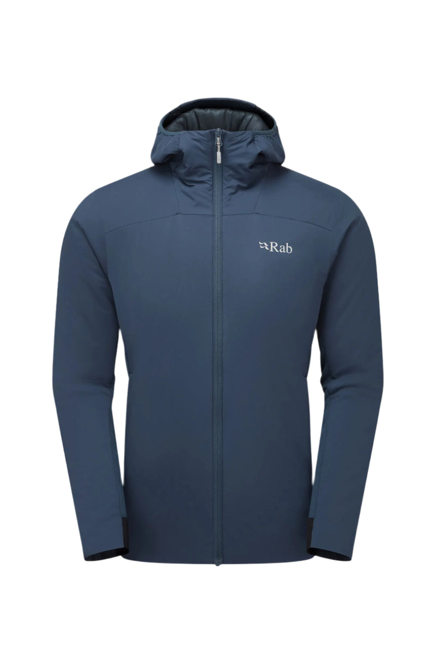 Rab Men's Xenair Alpine Flex Insulated Jacket in Tempest Blue - front