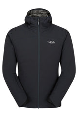 Rab Men's Xenair Alpine Light Insulated Jacket in Ebony (Zinc) - front