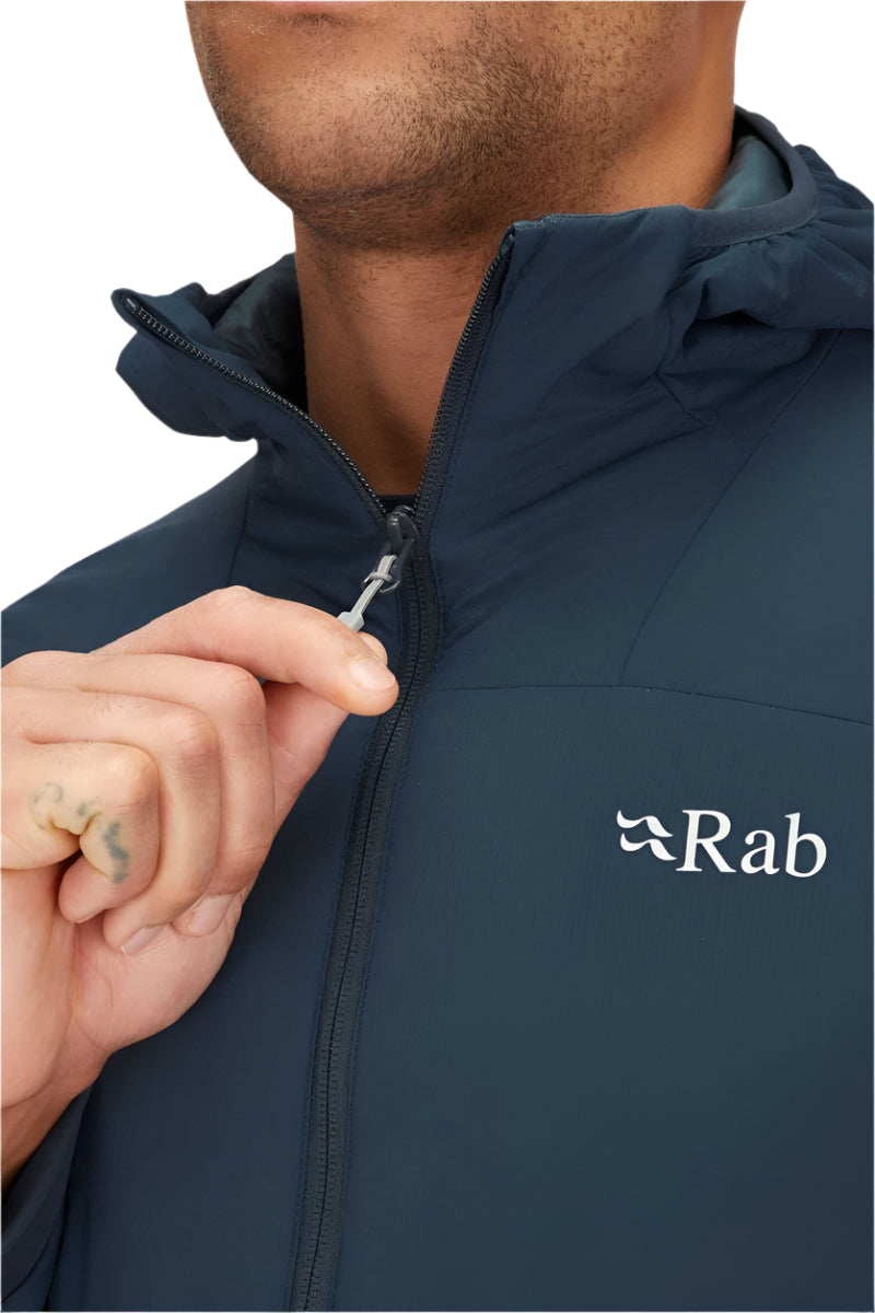 Rab Men's Xenair Alpine Light Insulated Jacket in Tempest Blue - cuff detail