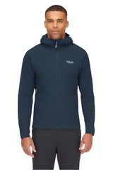 Rab Men's Xenair Alpine Light Insulated Jacket in Tempest Blue - hem adjustment detail