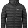 Rab Men's Microlight Alpine Down Jacket in Black - front