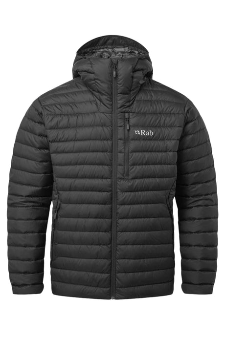 Rab Men's Microlight Alpine Down Jacket in Black - front