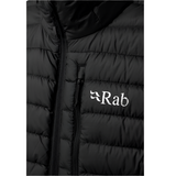 Rab Men's Microlight Down Vest in Black - chest pocket detail