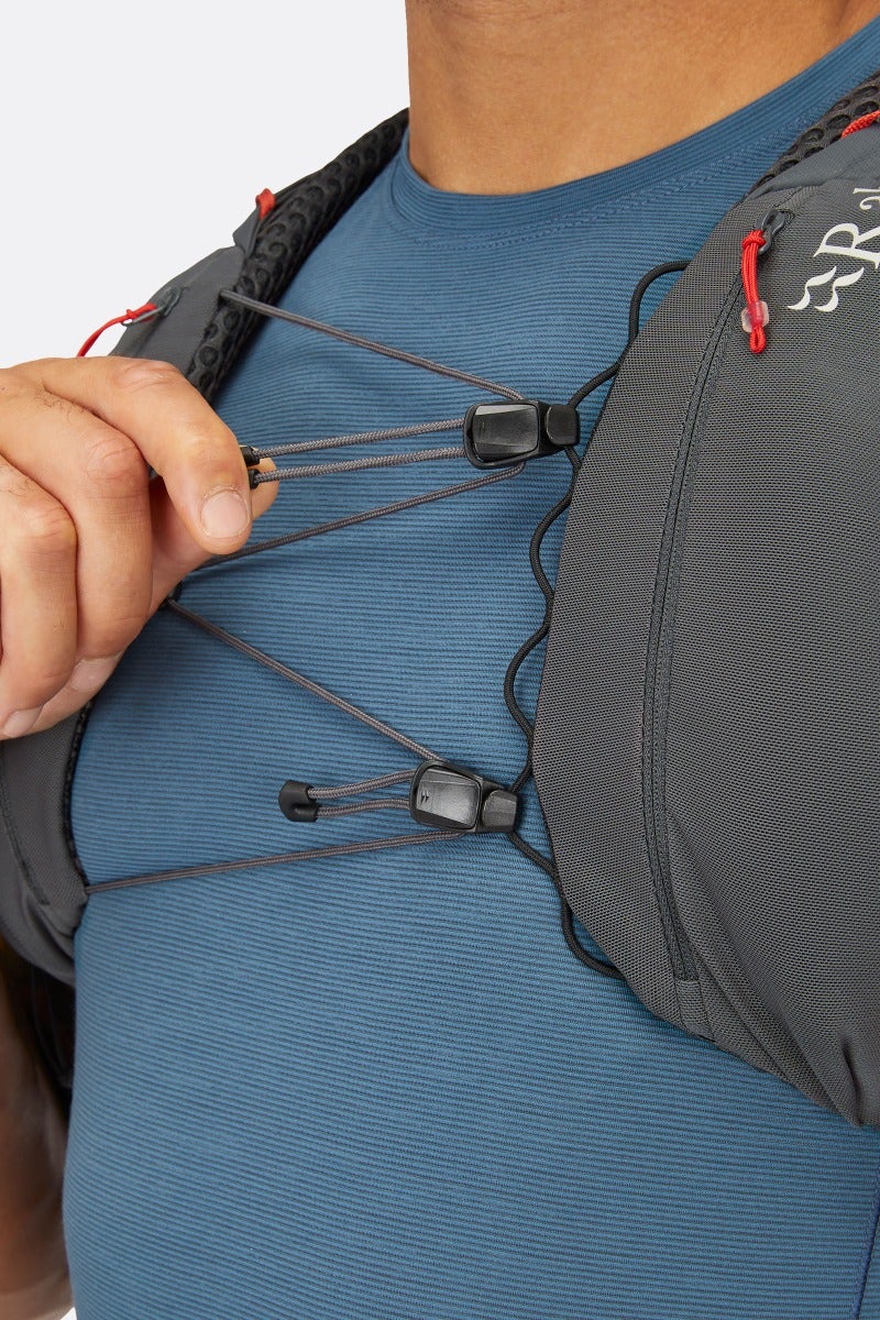 Rab Muon 40L Hiking Pack in Pewter/Graphene - Hipbelt Detail