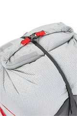 Rab Muon 40L Hiking Pack in Pewter/Graphene - On Model Side View