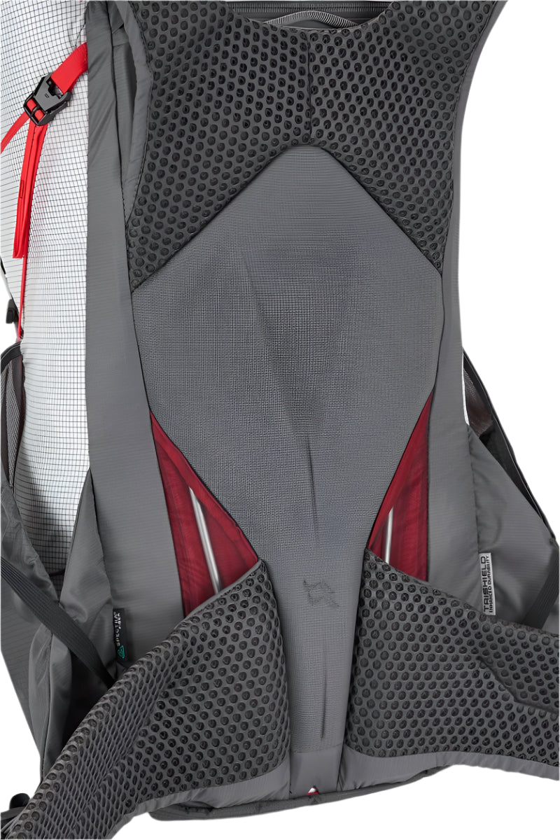 Rab Muon 40L Hiking Pack in Pewter/Graphene - Shoulder Strap Detail