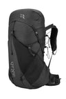 Rab Muon 50L Hiking Pack in Black - Front View