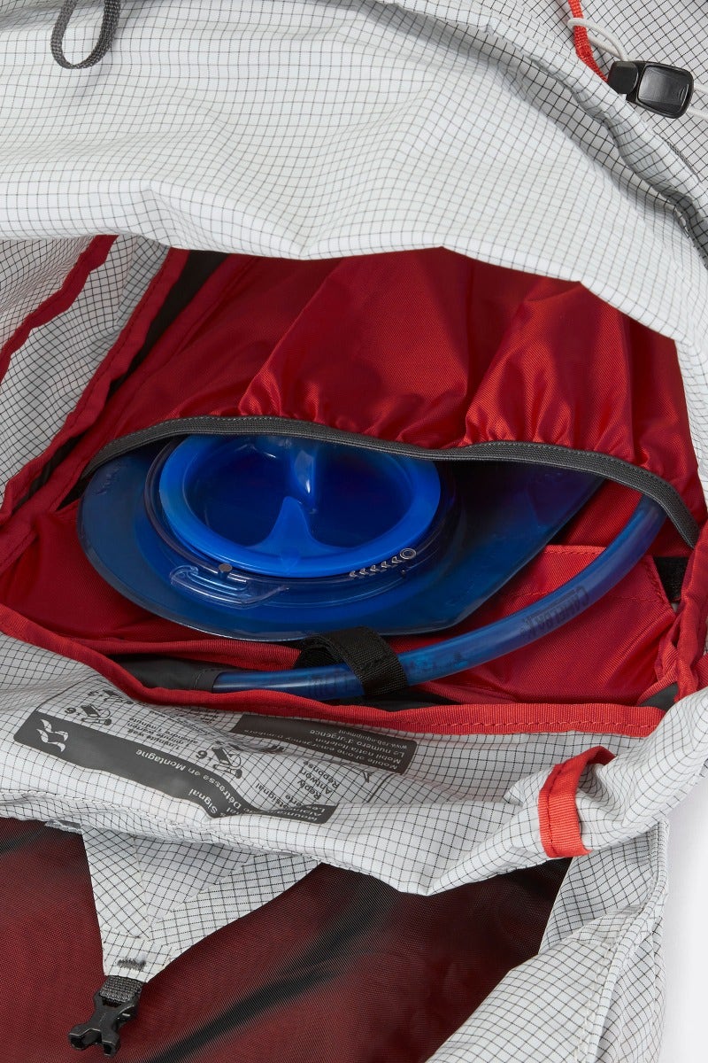 Rab Muon 50L Hiking Pack in Pewter/Graphene - Hydration Sleeve