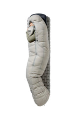 Rab Mythic Down Sleeping Bag (0°C/32F) in Dark Pewter - Model Side
