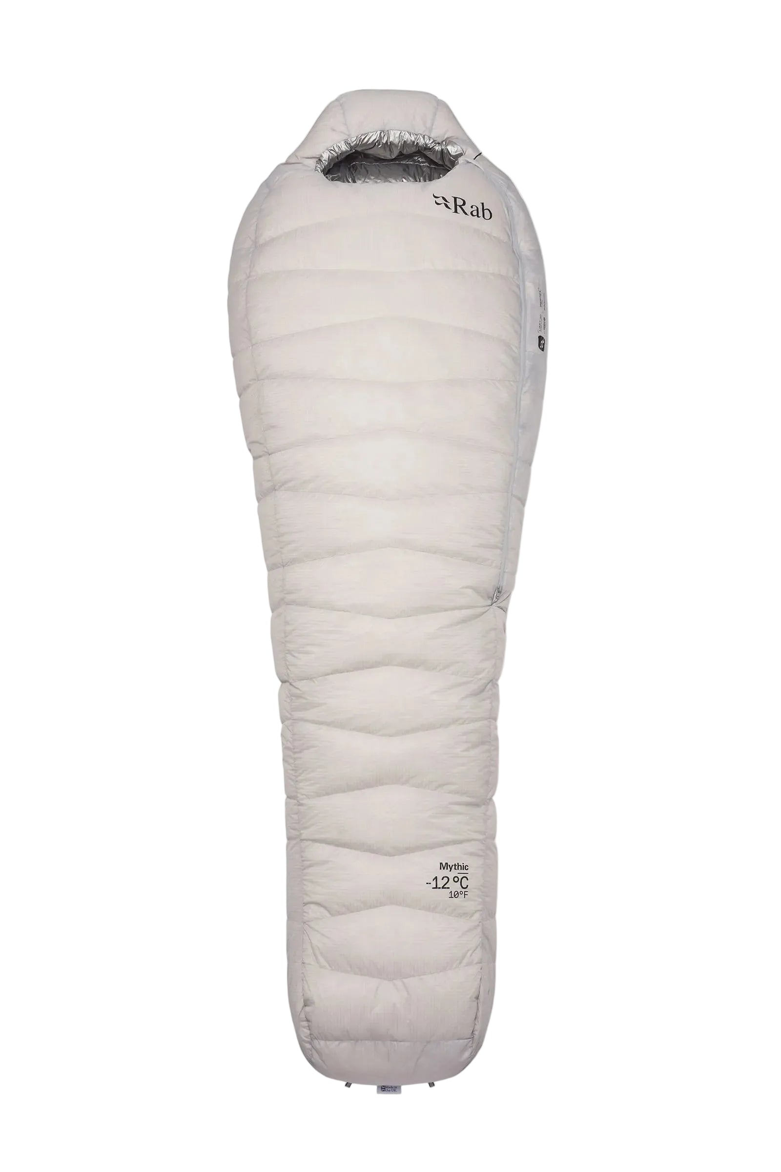 Rab Mythic Down Sleeping Bag (-12°C/10F) in Dark Pewter - Front