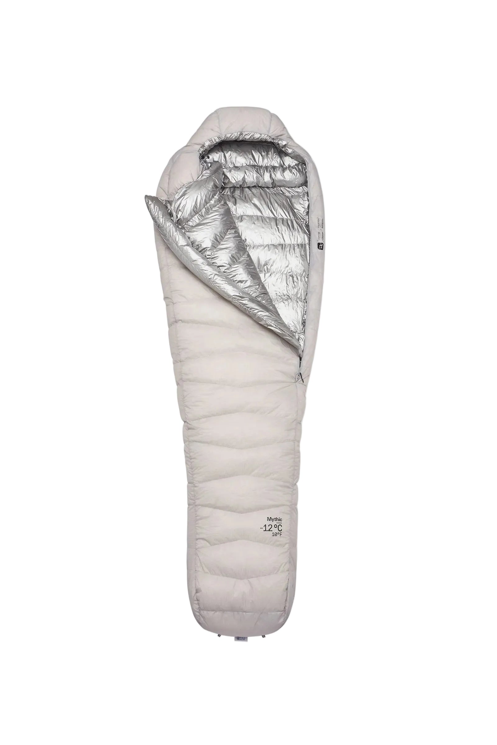 Rab Mythic Down Sleeping Bag (-12°C/10F) in Dark Pewter - Model Front