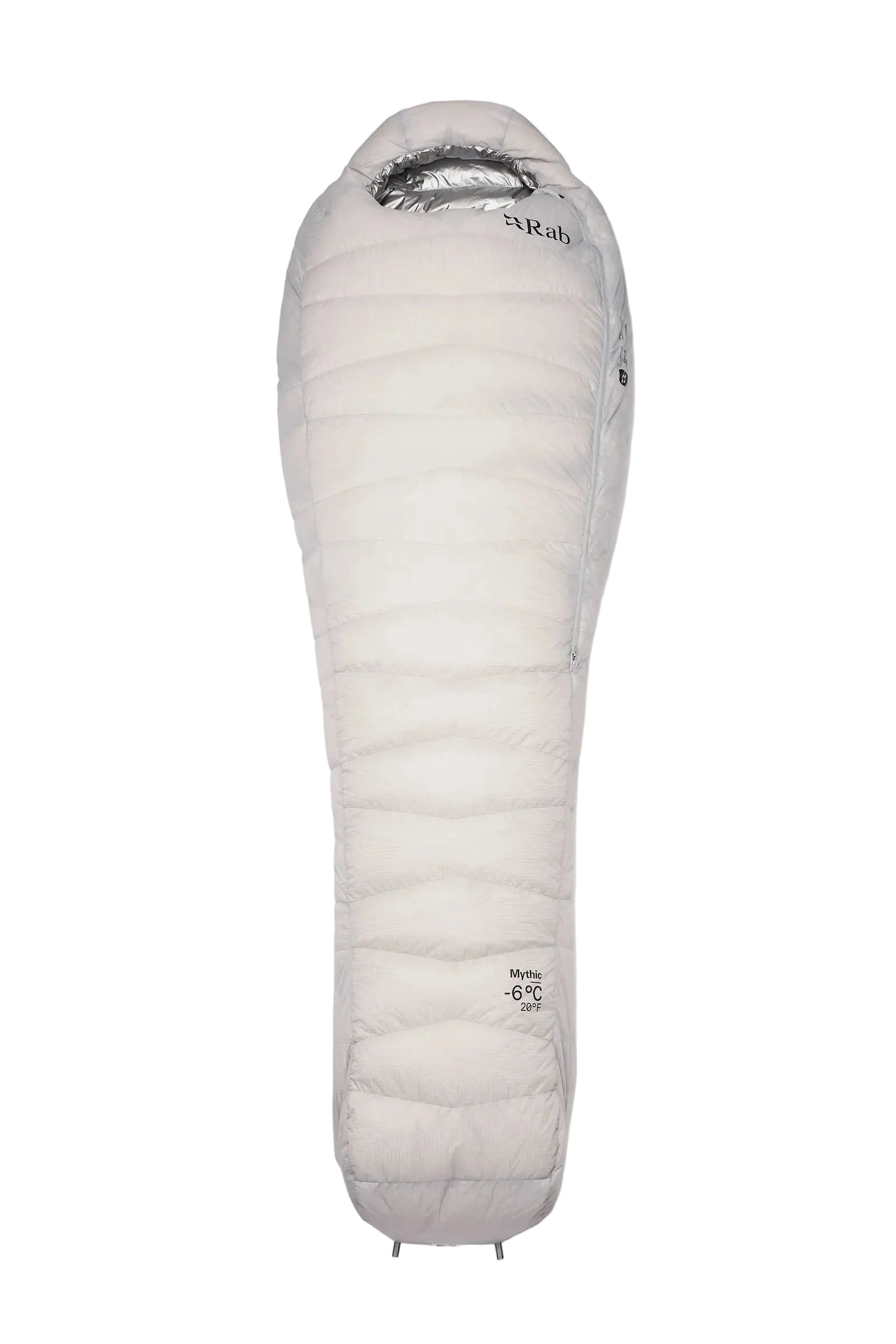 Rab Mythic Down Sleeping Bag (-6°C/20F) in Dark Pewter - Front