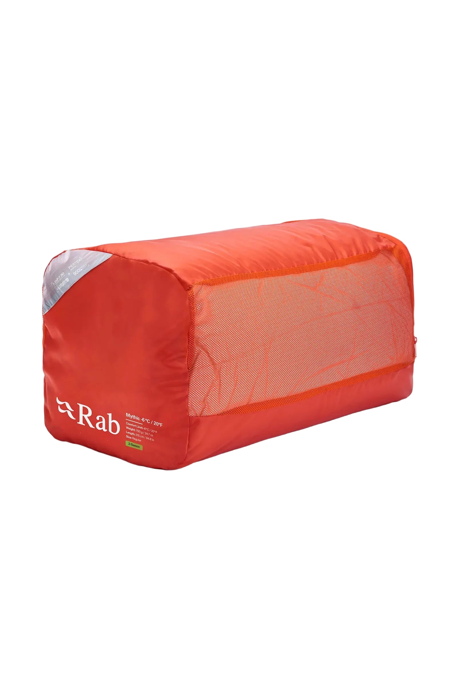 Rab Mythic Down Sleeping Bag (-6°C/20F) in Dark Pewter - Stuff Sack