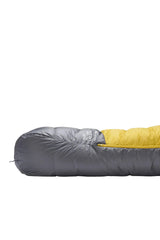 Rab Neutrino Down Sleeping Bag (-18°C/0F) in Graphene/Dark Pollen - Packed Side