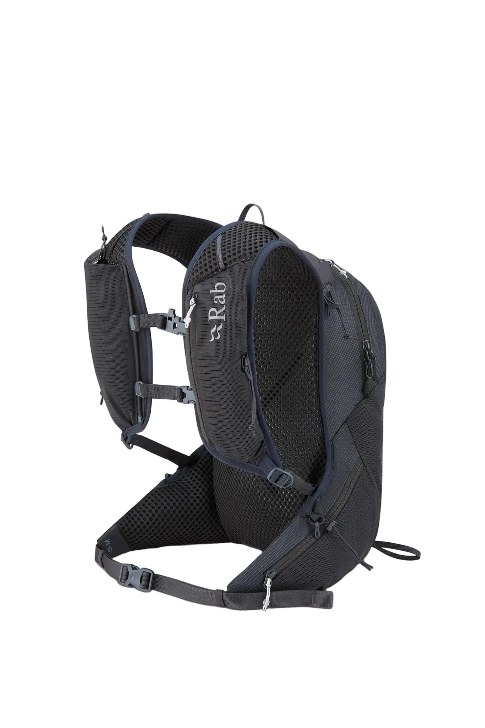 Rab Nitron 12L Lightweight Pack in Anthracite - Back System Detail