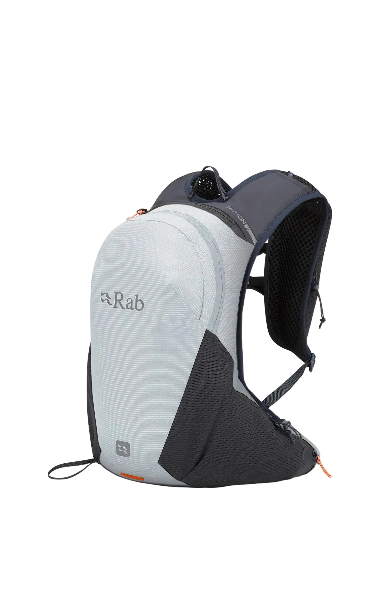 Rab Nitron 12L Lightweight Pack in Dark Pewter/Anthracite - Front View