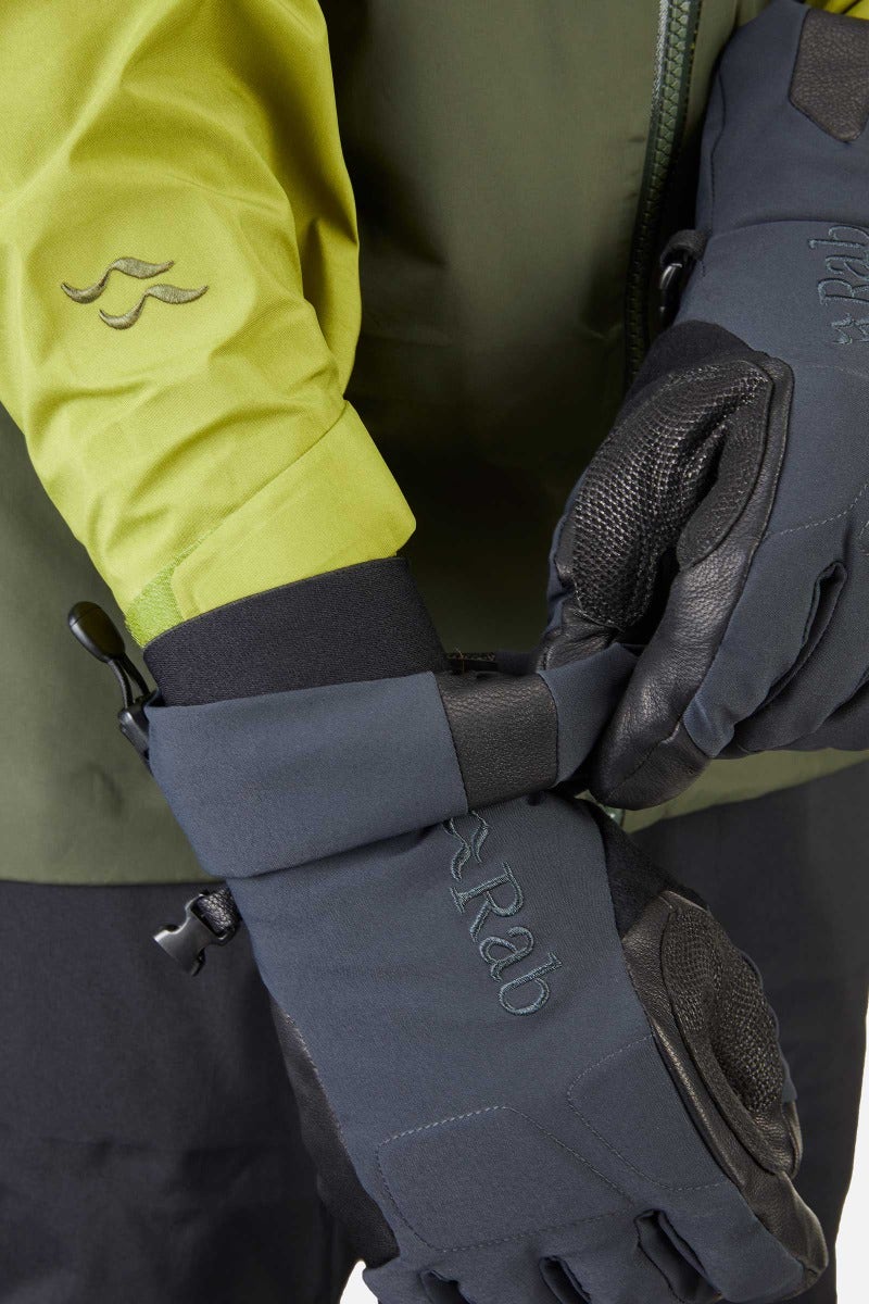 Rab Pivot GORE-TEX Glove in Black - Wrist Detail